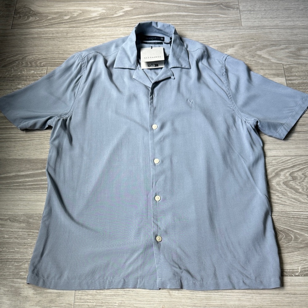 All saints grey Button Down Shirt